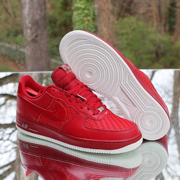 Nike Air Force 1 Low Woven Gym Red - Picture 5 of 14